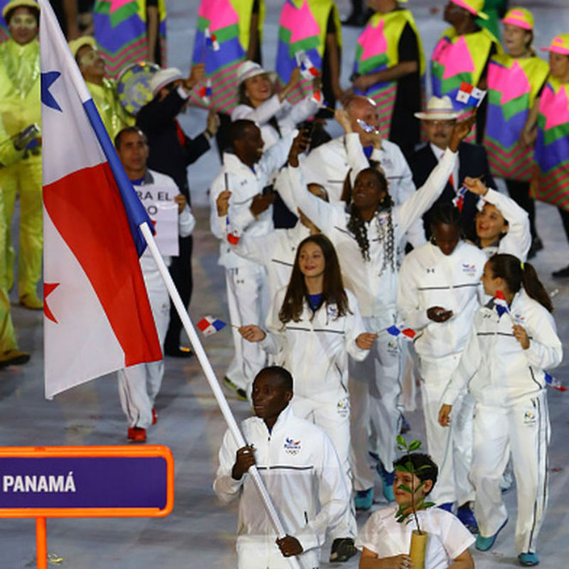 Ceremonia colorida en los Juegos OlA�mpicos