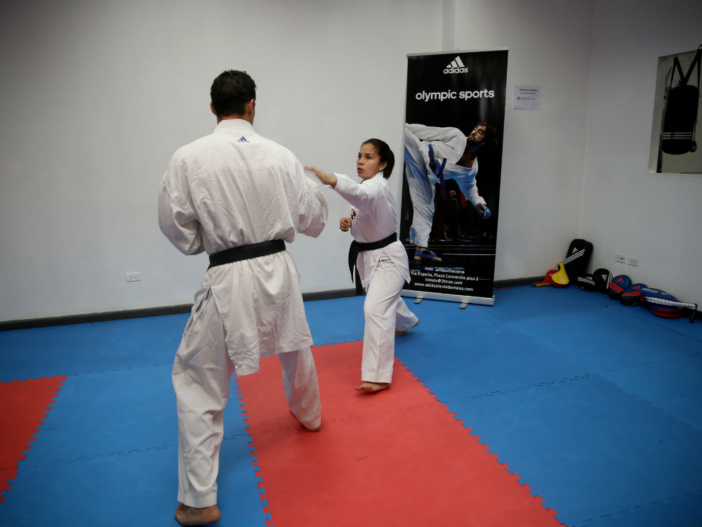 La atleta panameA�a tiene la esperanza de que el karate sea una disciplina mA?s conocida.